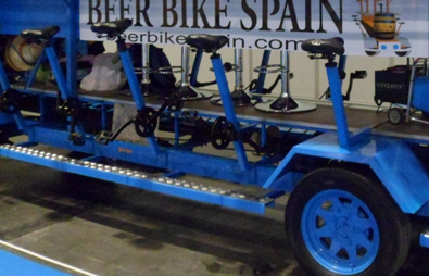 Beer Bike White and Blue